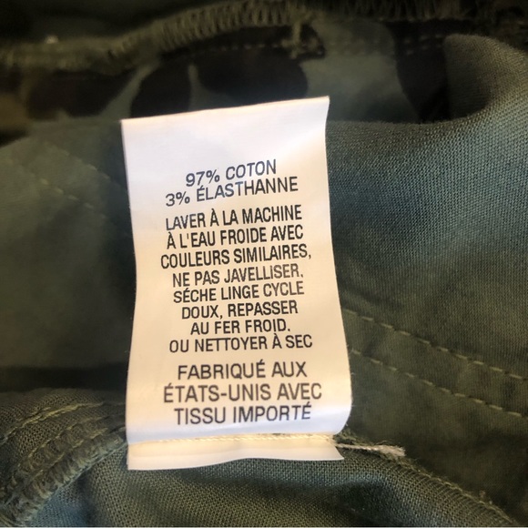 Nili Lotan Green Camouflage Straight Leg Pants - Picture 9 of 13